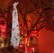 Cocoon Corpse Creepy Halloween Decorations Hanging Decor Scary Corpse Props Lighted Realistic with Led Skull Eyes Spooky Sound, Haunted House Props for Indoor Outdoor Home Hallomas Party 72 Inches